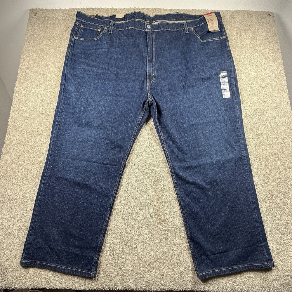 Levi's 559 58x30 Relaxed Straight Fit Jeans Blue Big & Tall‎ Dark Wash NWT
